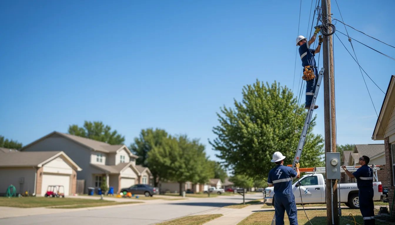 Residential electrician providing installation services in Sugartown, LA